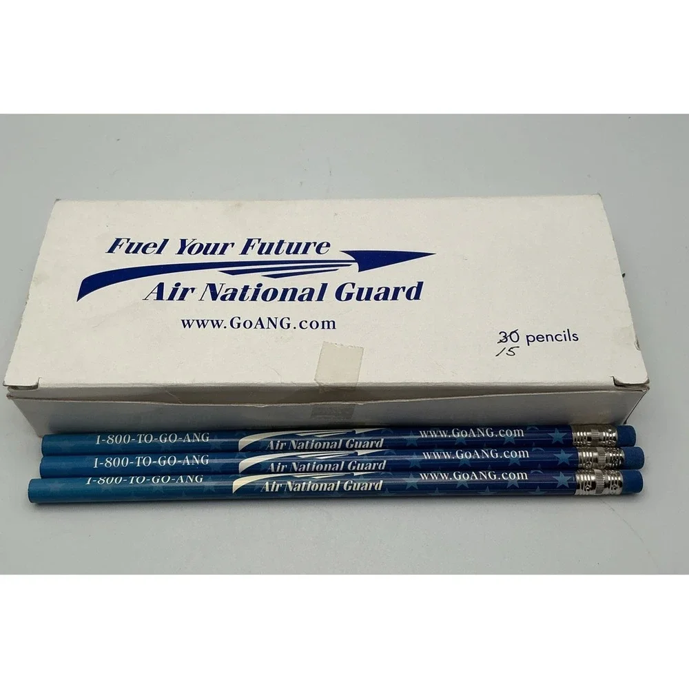 Air National Guard, Fuel Your Future,‎ Lot of 15 New Blue Promotional Pencils